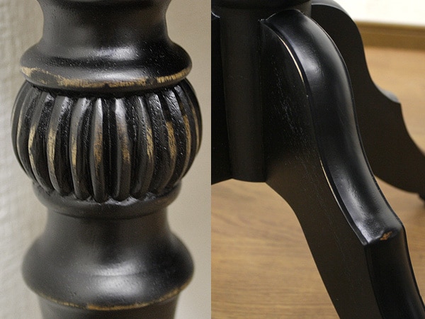 ティーテーブル 丸型 サイドテーブル アンティーク調 ノワール 直径60cm 開梱設置 ティーテーブル 丸型 サイドテーブル アンティーク調 ノワール 直径60cm 開梱設置