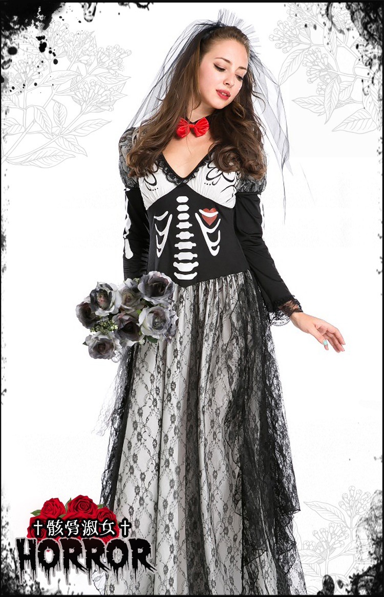 ハロウィン コスプレ 花嫁 花嫁ゾンビ 魔女 ゾンビ 骸骨 淑女 ロングドレス 花嫁 ゴスロリ コス ハロウィン コスプレ 花嫁 花嫁ゾンビ 魔女 ゾンビ 骸骨 淑女 ロングドレス 花嫁 ゴスロリ コス