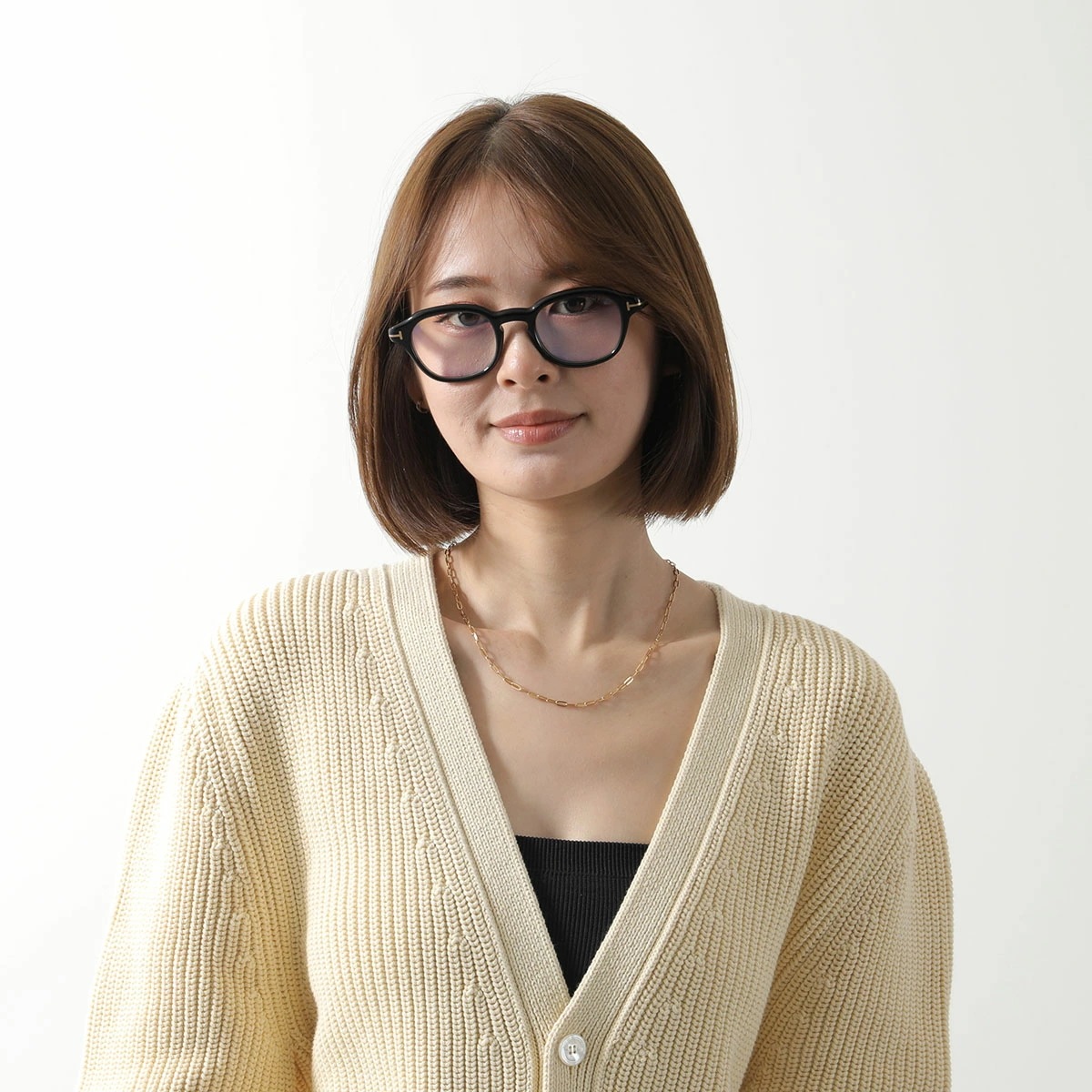 TOM FORD トムフォード メガネ TF5871-B FT5871-B メンズ ウェリントン型 フルリム めがね 眼鏡 伊達メガネ ブルーライトカット Tロゴ アイウェア 001