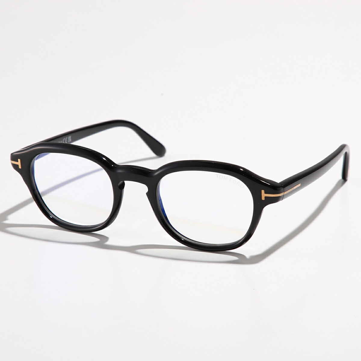 TOM FORD トムフォード メガネ TF5871-B FT5871-B メンズ ウェリントン型 フルリム めがね 眼鏡 伊達メガネ ブルーライトカット Tロゴ アイウェア 001