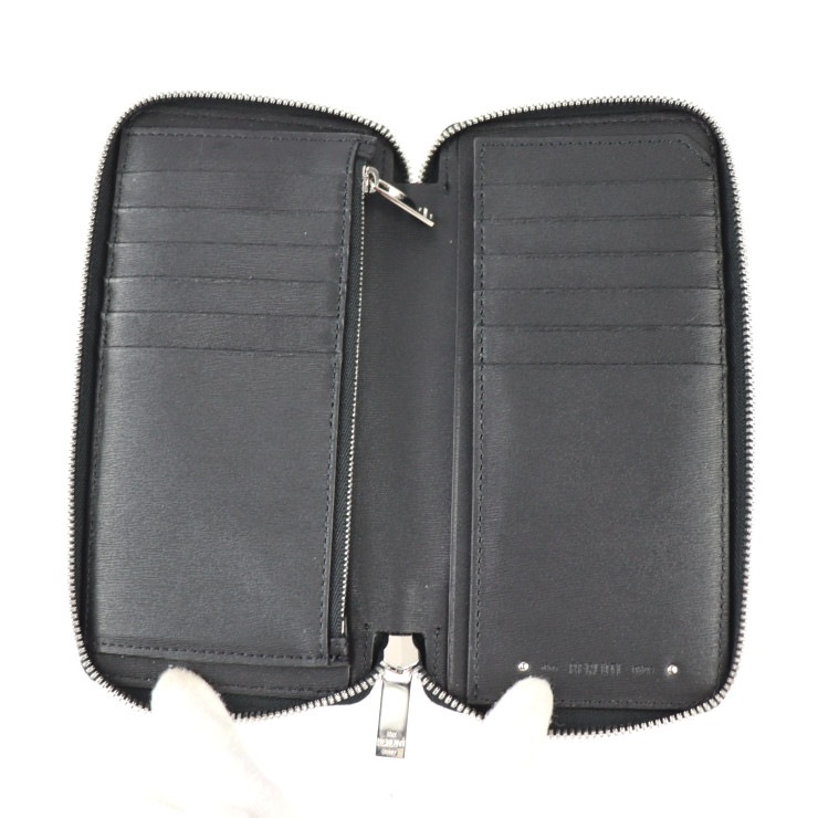 新古未使用展示品 Berluti ベルルッティ 二つ折り財布 225441 カーフレザー ブラック シルバー金具 ラウンドファスナー 長財布【本物保証】 新古未使用展示品 Berluti ベルルッティ 二つ折り財布 225441 カーフレザー ブラック シルバー金具 ラウンドファスナー 長財布【本物保証】