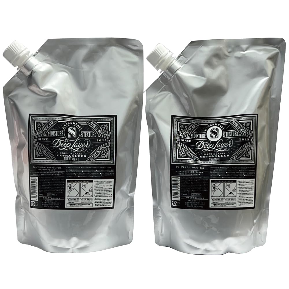 ビューティーエクスペリエンス ディープレイヤー エクストラスリーク シャンプー 750ml & トリートメント 750g 詰替え用 セット ビューティーエクスペリエンス ディープレイヤー エクストラスリーク シャンプー 750ml & トリートメント 750g 詰替え用 セット