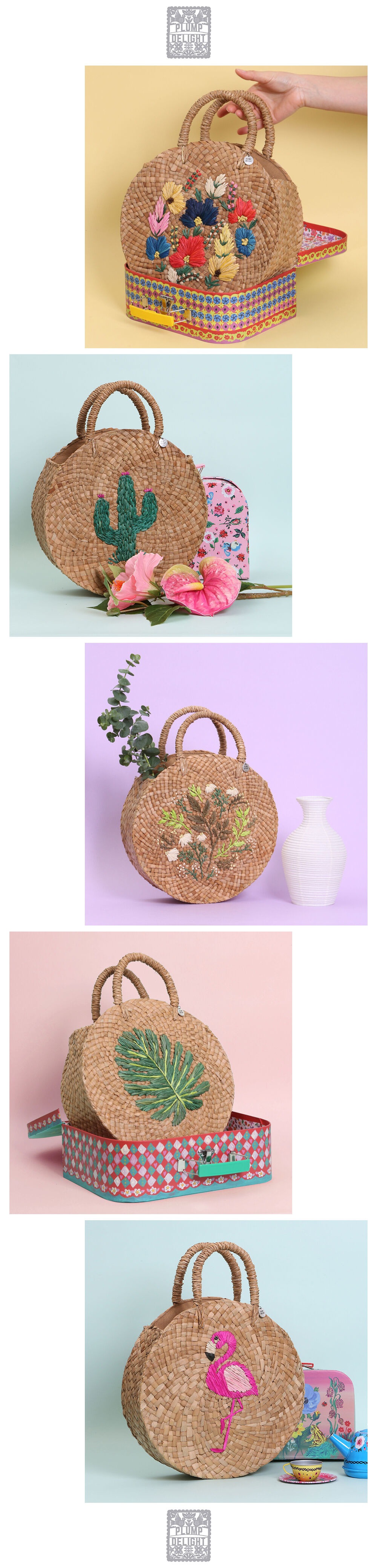 【PLUMP DELIGHT】 CIRCLE BAG : FLAMINGO