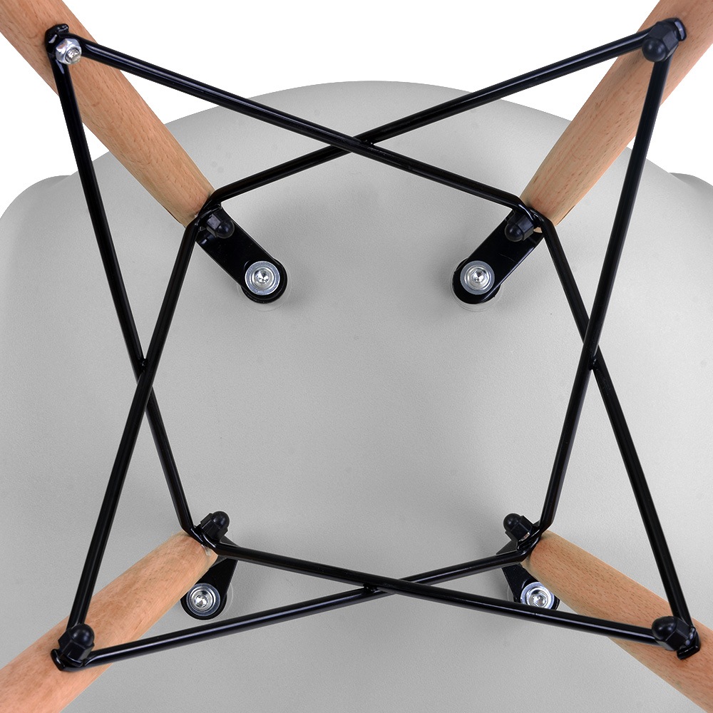 【国内即発】イームズチェア 座面 グレー 【PVC 素材】モダンデザイン 白チェア スチール脚 キッチン / オフィス用 【国内即発】イームズチェア 座面 グレー 【PVC 素材】モダンデザイン 白チェア スチール脚 キッチン / オフィス用