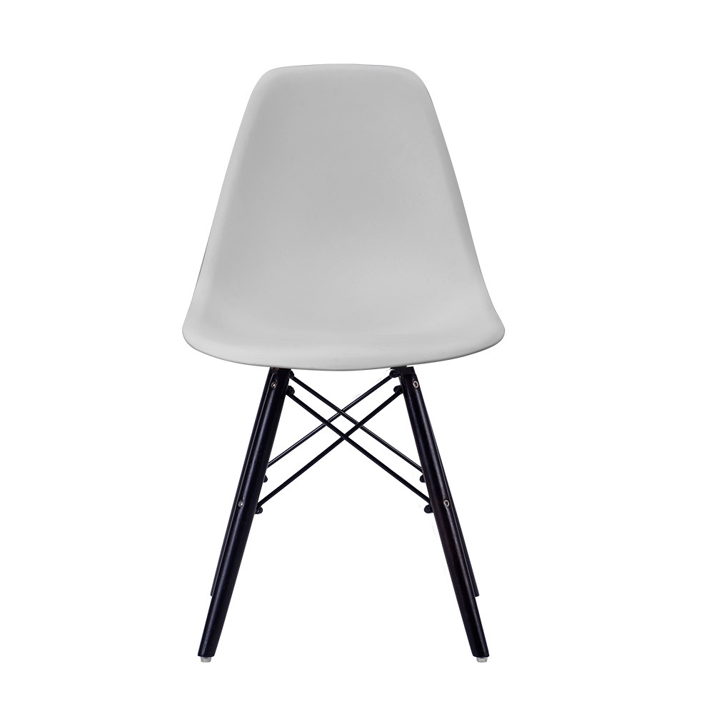 【国内即発】イームズチェア 座面 グレー 【PVC 素材】モダンデザイン 白チェア スチール脚 キッチン / オフィス用 【国内即発】イームズチェア 座面 グレー 【PVC 素材】モダンデザイン 白チェア スチール脚 キッチン / オフィス用