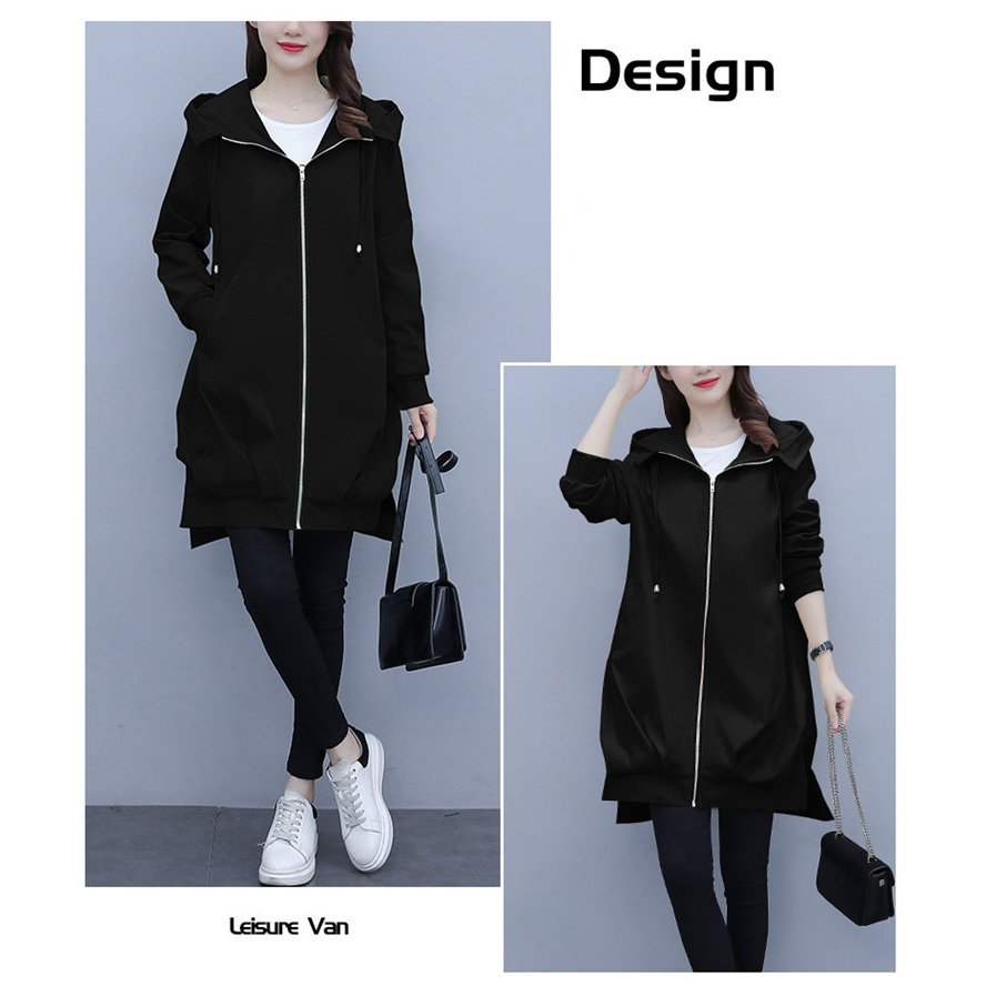 春秋 OL パーカー フード付き トレンチコート レディース アウター ロングコート チェスターコー 春秋 OL パーカー フード付き トレンチコート レディース アウター ロングコート チェスターコー