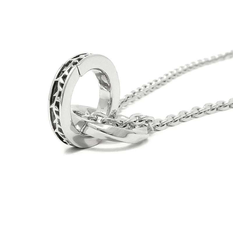 LH-1 イバラ ダブルリングネックレス サージカルステンレス 03NE0415SV ステンレスネックレス (金属アレルギー対応) ペンダント メンズ ブ LH-1 イバラ ダブルリングネックレス サージカルステンレス 03NE0415SV ステンレスネックレス (金属アレルギー対応) ペンダント メンズ ブ