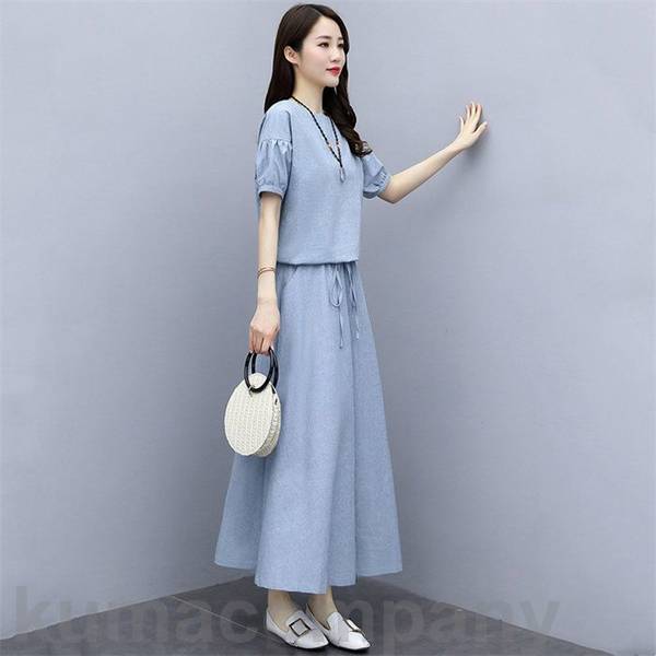 上下セット 上下 セット セットアップ 2点セット Tシャツ レディース 夏 夏服 リネン 綿麻 女性 ロングスカート スカート 半袖 丸首 ウエストゴム ミモレ丈 フォーマル カジュアル 上下セット 上下 セット セットアップ 2点セット Tシャツ レディース 夏 夏服 リネン 綿麻 女性 ロングスカート スカート 半袖 丸首 ウエストゴム ミモレ丈 フォーマル カジュアル