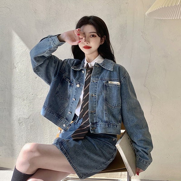 Chico 2023SS デニムセットアップ ジャケット ミニスカート Chico 2023SS デニムセットアップ ジャケット ミニスカート