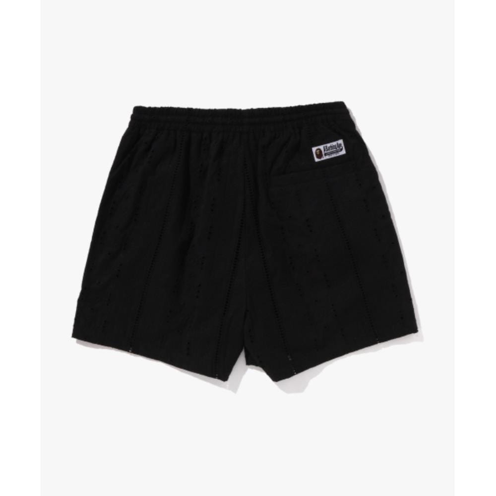 BAPE Embroidered Relaxed Fit Shorts M BLACK 001SPL301307