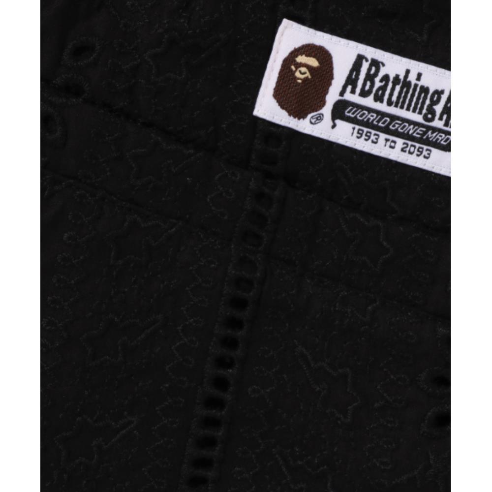 BAPE Embroidered Relaxed Fit Shorts M BLACK 001SPL301307