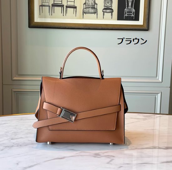 ハンドバッグ レディース バッグ 鞄 かばん ショルダーバッグ 肩掛けバッグ 斜め掛けバッグ きれいめ エレガント 通勤 オフィス OL 牛革 レザー 上品 カジュアル お出かけ おしゃれ 無地 女性