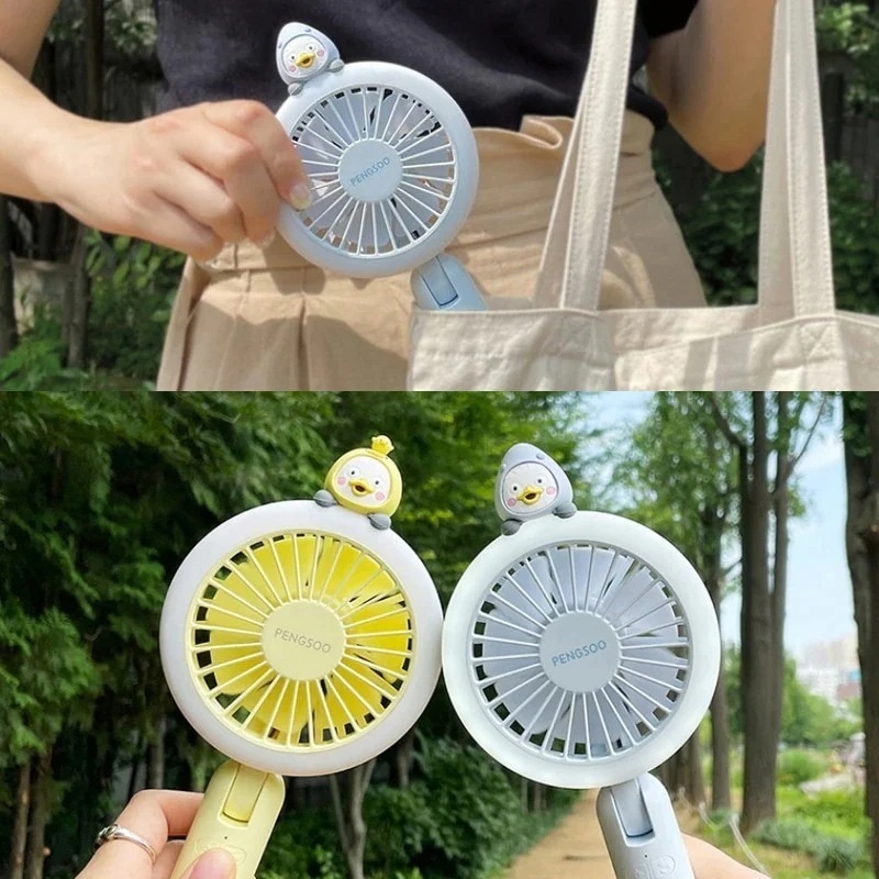 メガ割LEDハンディファン扇風機USB冷風手持ち扇風機韓国キャラクターテーブルスタンドセット熱中症対策30_8