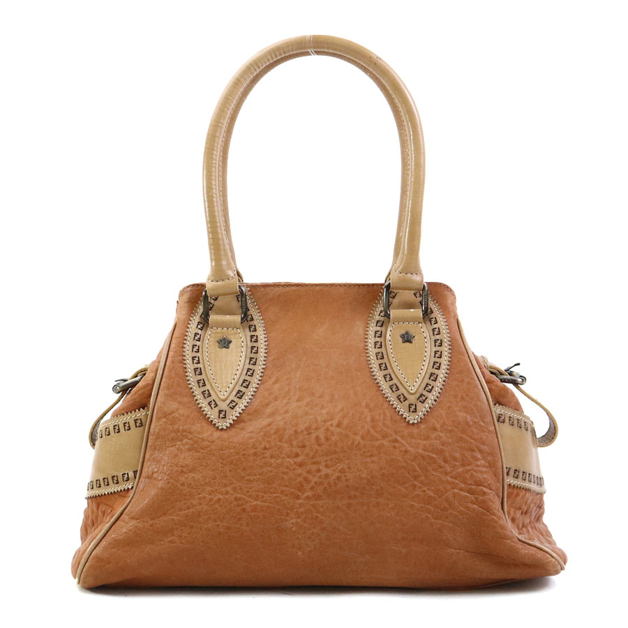 フェンディ FENDI ハンドバッグ レザー ブラウン レディース 56206a フェンディ FENDI ハンドバッグ レザー ブラウン レディース 56206a
