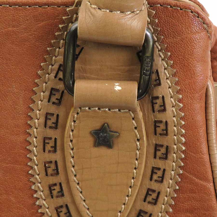 フェンディ FENDI ハンドバッグ レザー ブラウン レディース 56206a フェンディ FENDI ハンドバッグ レザー ブラウン レディース 56206a