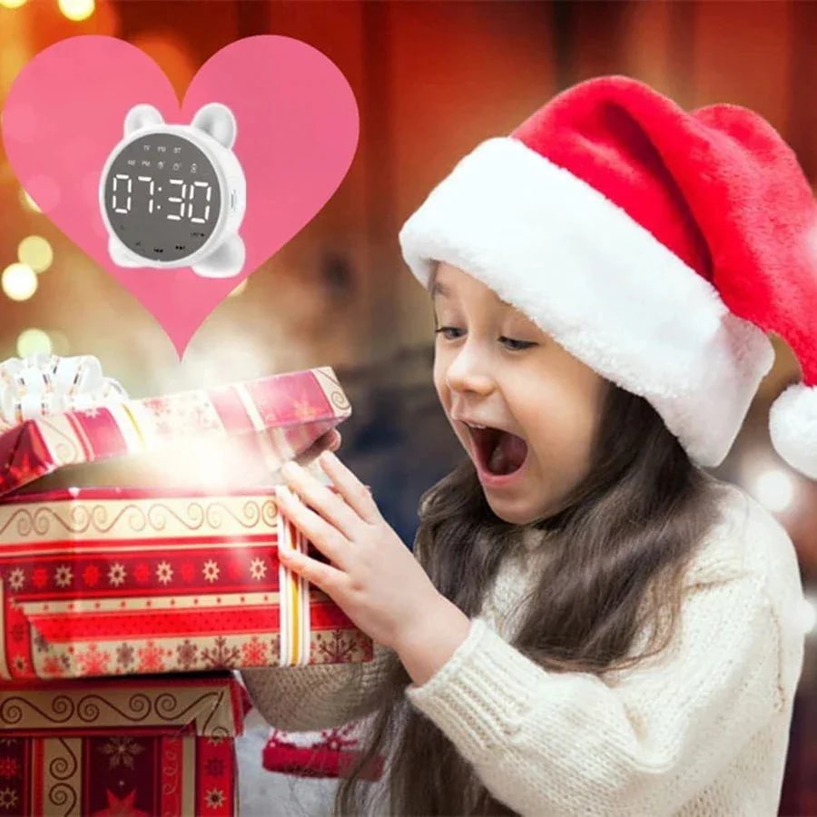 【超お得1つ買うと10個もらえる】急速出荷30% OFF品質いいな新品 目覚まし時計 デジタル時計 子供 Bluetthスピーカー コンパクト 音楽 置き時計 かわいい おしゃれ 可愛い 部屋 寝室用