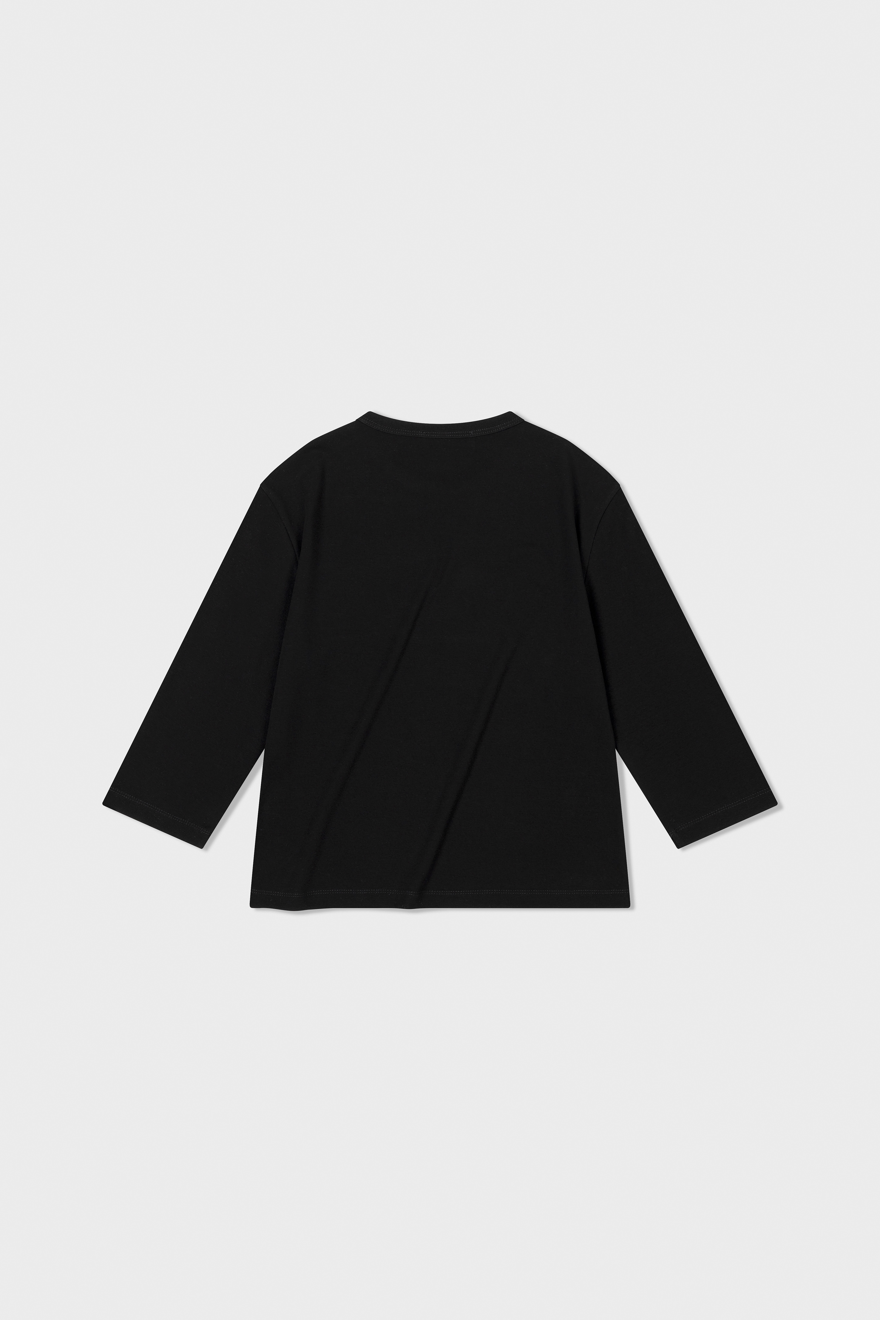 LOW CLASSIC】 ORGANIC SILKET LC T-SHIRTS : BLACK Tシャツ