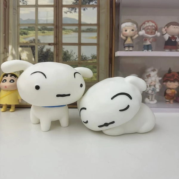クレヨンしんちゃん　シロ　ぬいぐるみ　ライト　バッグ　ペン　グラス　フィギュア クレヨンしんちゃん シロがいっぱいフロッキードール | ナムコ