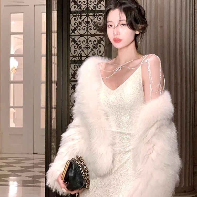 パーティードレス 白キャミソールワンピース女 年フレンチデザインセンス気品優しい風スカート宴会バースデードレススカート パーティードレス 白キャミソールワンピース女 年フレンチデザインセンス気品優しい風スカート宴会バースデードレススカート