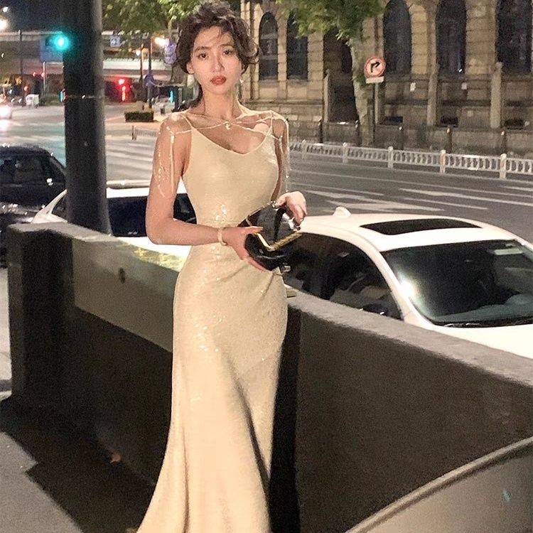 パーティードレス 白キャミソールワンピース女 年フレンチデザインセンス気品優しい風スカート宴会バースデードレススカート パーティードレス 白キャミソールワンピース女 年フレンチデザインセンス気品優しい風スカート宴会バースデードレススカート