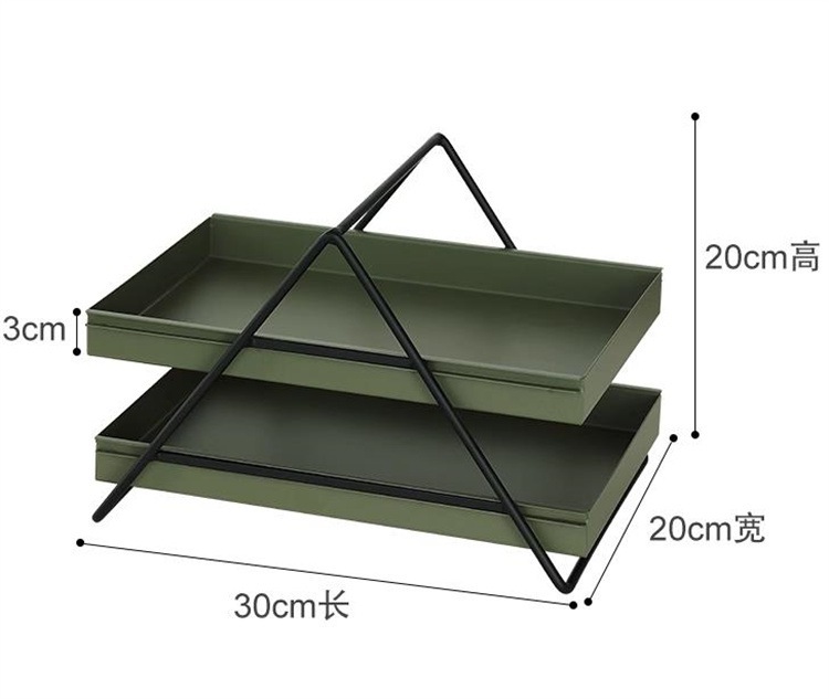 早い者勝ち 卓上多機能棚 二重文具棚 引き出し引き収納ケース 鉄芸バスケット収納棚 デスクごみ整理棚 ケーキトレイ 甘い棚