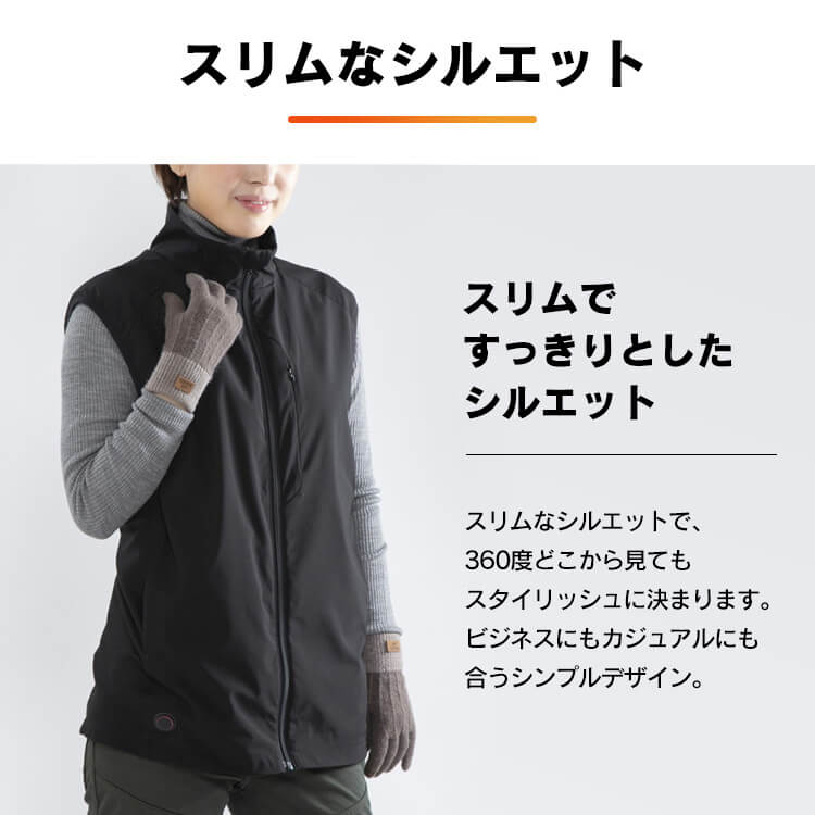 ヒートウェアアウトドアベスト HW-01OD ブラック ネイビー S/M/L/LL ヒートウェア ウ メガ割