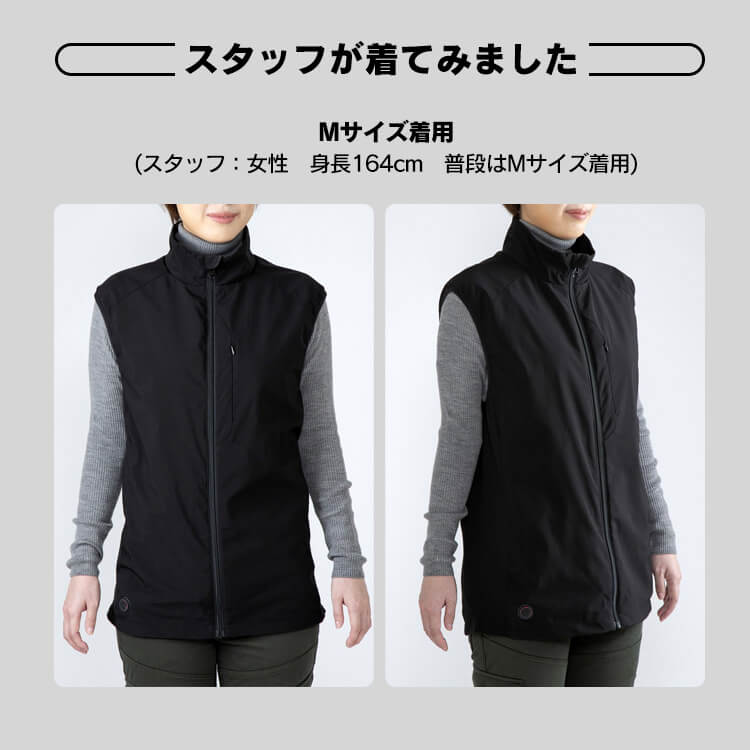 ヒートウェアアウトドアベスト HW-01OD ブラック ネイビー S/M/L/LL ヒートウェア ウ メガ割