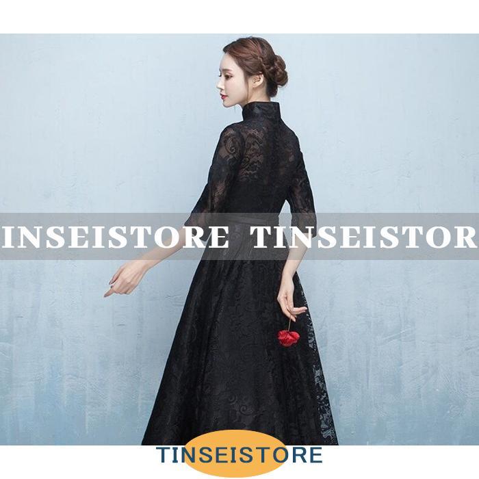 パーティードレス 結婚式 ロングドレス 立ち襟 ドレス 袖あり ウェディングドレス 二次会ドレス レースアップ パーティドレス 黒ドレス お呼ばれ 忘年会 as0212 パーティードレス 結婚式 ロングドレス 立ち襟 ドレス 袖あり ウェディングドレス 二次会ドレス レースアップ パーティドレス 黒ドレス お呼ばれ 忘年会 as0212