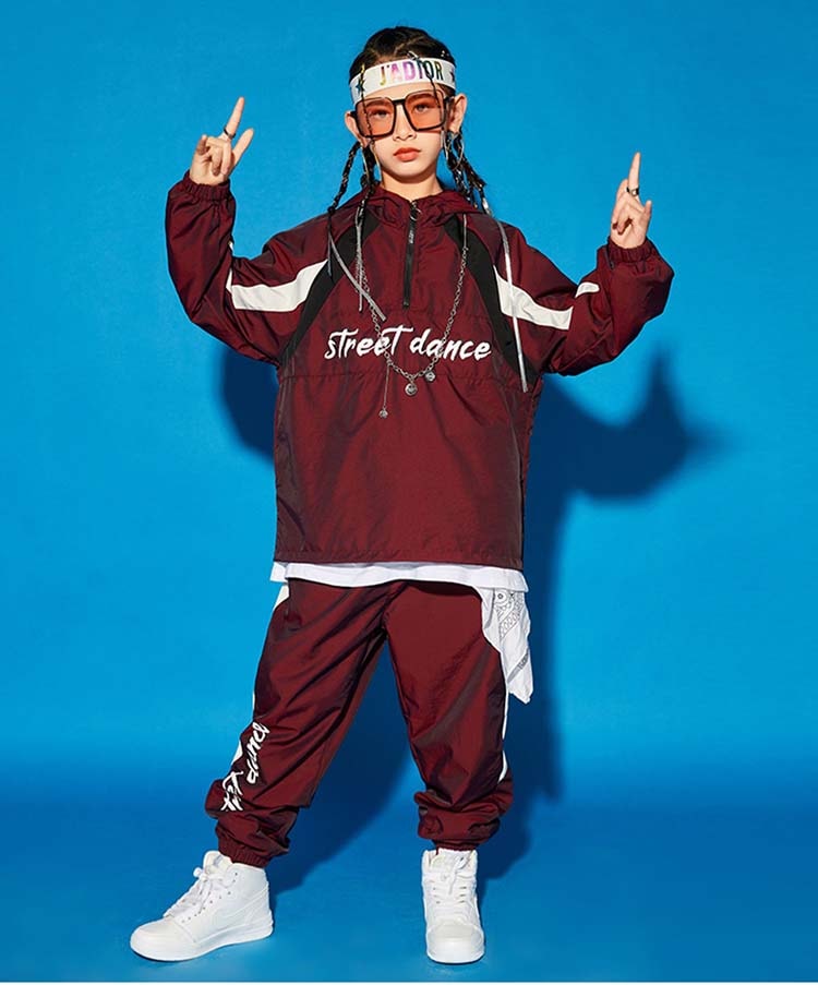 ウィンドブレーカー キッズ ダンス衣装 ダンス 衣装 上下 ジップアップ カーゴパンツ ヒップホップ セットアップ hiphop 韓国 風 k-pop 子供服 ガールズ ジュニア 男の子 女の子 ポッ