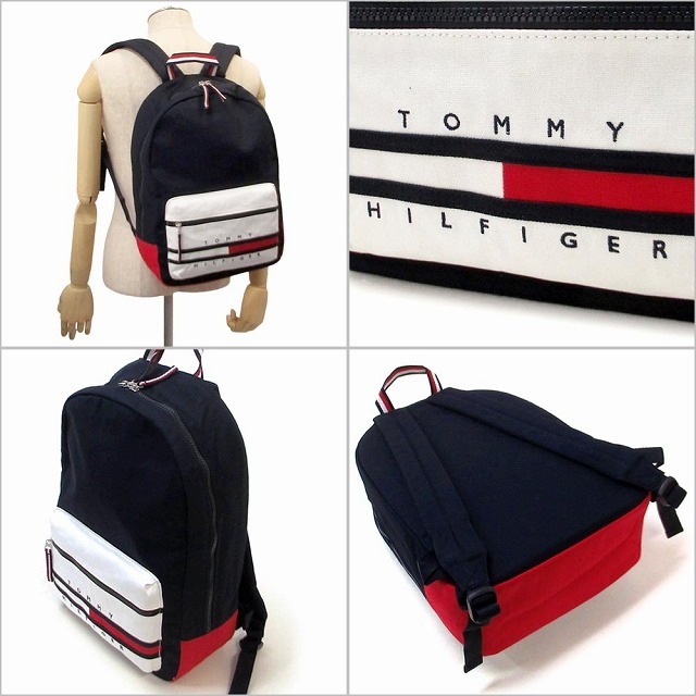 TOMMY HILFIGER トミーヒルフィガー リュック バッグ Gino カラーブロック バックパック 69J3215 410 TOMMY HILFIGER トミーヒルフィガー リュック バッグ Gino カラーブロック バックパック 69J3215 410