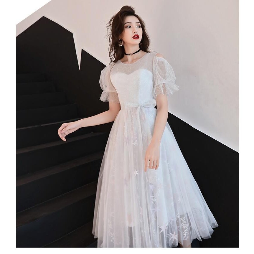 袖あり カラードレス ウエディングドレス ミモレドレス 二次会 パーティードレス フォーマルドレス 袖あり カラードレス ウエディングドレス ミモレドレス 二次会 パーティードレス フォーマルドレス