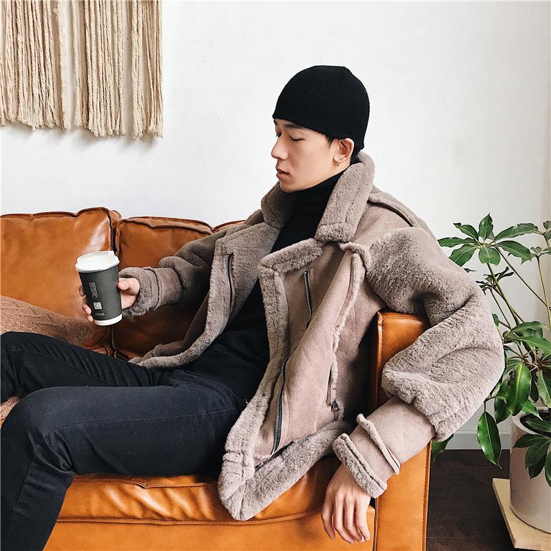 ネットレッド 毛皮アウター 秋冬 モッズコート 人工ファー アウター ヒップホップ ボアジャケット 保温 コート