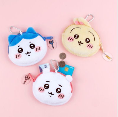 Qoo10] ちいかわ ぬいぐるみ コインケース ポー : バッグ・雑貨