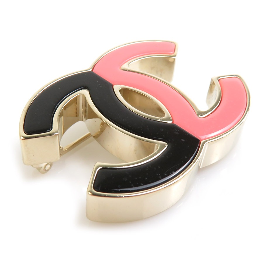 シャネル CHANEL ブローチ ココマーク メタル/レジン ゴールド/ブラック/ピンク レディース e60643i シャネル CHANEL ブローチ ココマーク メタル/レジン ゴールド/ブラック/ピンク レディース e60643i