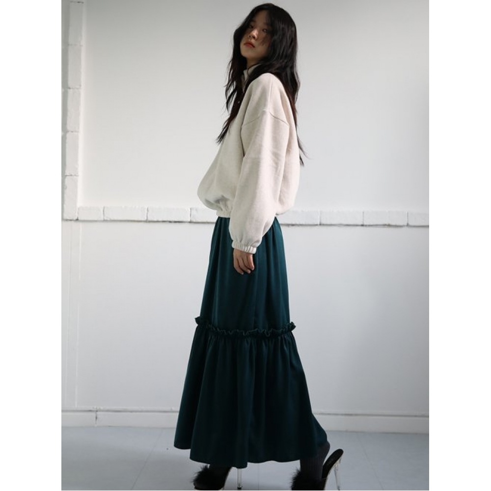 ごめんなさい愛しすぎです (ごめんなさい愛しすぎです) ダフネダブルシャーリングスカート_グリーン ごめんなさい愛しすぎです (ごめんなさい愛しすぎです) ダフネダブルシャーリングスカート_グリーン