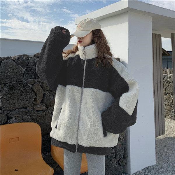 Qoo10] 大人気 上品 ボアジャケット レディース