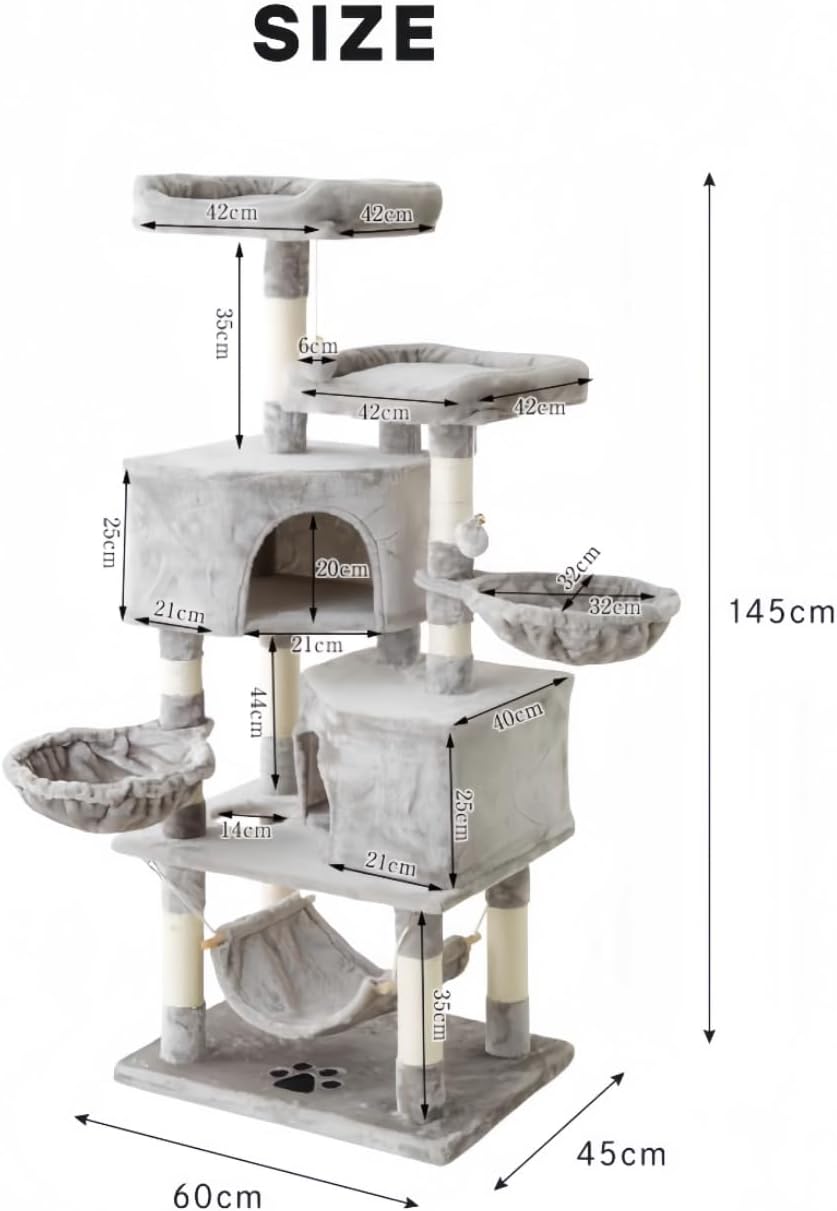 MAA キャットタワー おしゃれ 据え置き 多頭飼い ハンモック付き キャットハウス 爪とぎ おもちゃ 転倒防止 ペット 木製 SGS FSC認証 猫 ねこ タワー 麻紐 猫用品 ペット用品 頑丈 MAA キャットタワー おしゃれ 据え置き 多頭飼い ハンモック付き キャットハウス 爪とぎ おもちゃ 転倒防止 ペット 木製 SGS FSC認証 猫 ねこ タワー 麻紐 猫用品 ペット用品 頑丈