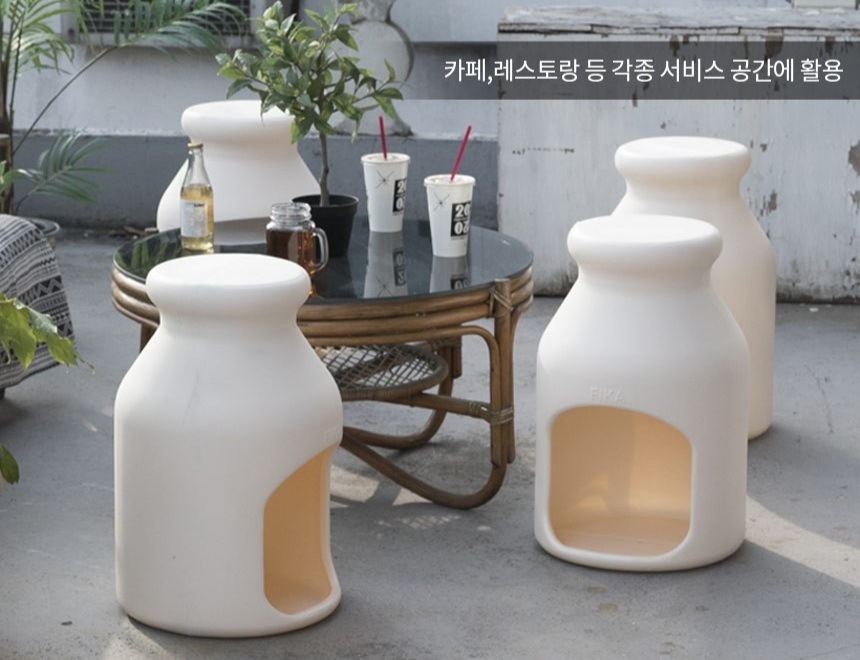 FIKA STOOL HOUSE SET 君は家に僕は椅子に差別化されたデザイン 猫隠れ家 衛生的な水掃除が可能 韓国製品 二色
