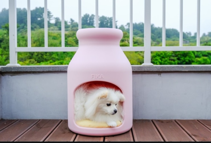 FIKA STOOL HOUSE SET 君は家に僕は椅子に差別化されたデザイン 猫隠れ家 衛生的な水掃除が可能 韓国製品 二色