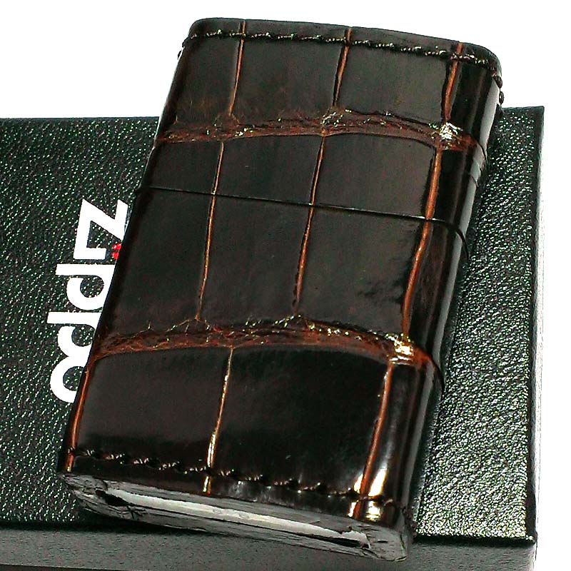 ZIPPO 本クロコダイル革巻き ジッポ ライター ブラウン 全面 かっこいい ワニ皮巻き 茶 おしゃれ 鰐革 メンズ 高級 ギフト プレゼント ZIPPO 本クロコダイル革巻き ジッポ ライター ブラウン 全面 かっこいい ワニ皮巻き 茶 おしゃれ 鰐革 メンズ 高級 ギフト プレゼント