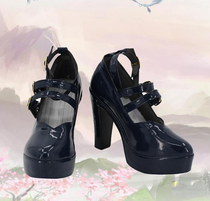 コスプレ靴 ウィッグ付き 狂蘭メロコ Meloco Kyoran 下駄 シューズ 長靴 コスプレ クリスマス ハロウィン コスプレ靴 ウィッグ付き 狂蘭メロコ Meloco Kyoran 下駄 シューズ 長靴 コスプレ クリスマス ハロウィン