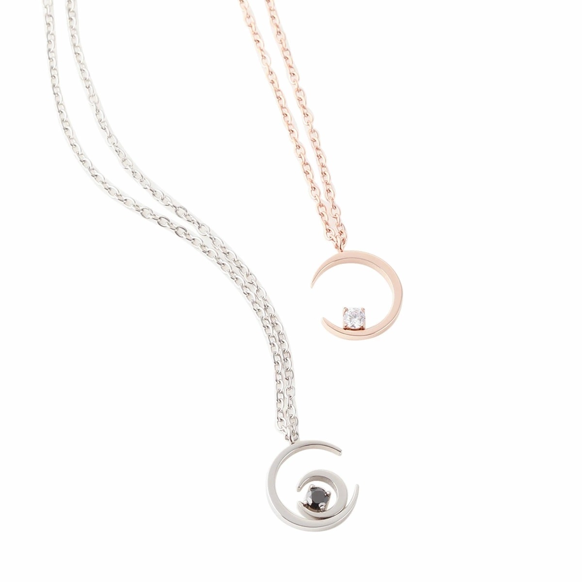 ネックレス メンズ レディース ペア サージカルステンレス製 キュービックジルコニア 三日月 星 ムーン ルナ Zanipolo Terzini ザニポロタルツィーニ お肌に優しい 金属アレルギー対応 ネックレス メンズ レディース ペア サージカルステンレス製 キュービックジルコニア 三日月 星 ムーン ルナ Zanipolo Terzini ザニポロタルツィーニ お肌に優しい 金属アレルギー対応