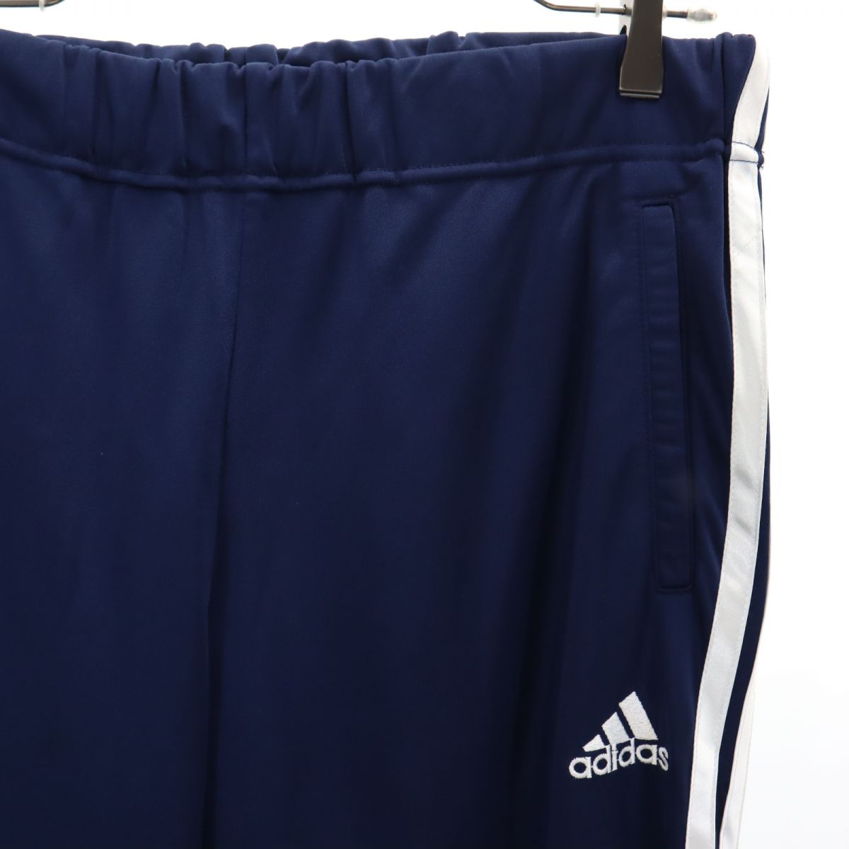 adidas - アディダス 90s オールド デサント製 AS-2830 トレーニング ジャージジャケット 上下 セットアップ L/L-O ネイビー×ホワイト adidas アソート メンズ 古着 adidas アディダス 90s オールド デサント製 AS-2830