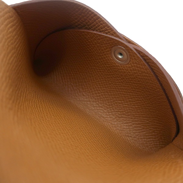 エルメス HERMES カードケース カルヴィ デュオ ヴォーエプソン ゴールド シルバー金具 新品 未使用 茶 W刻印(2024念製) 【箱】【中古】 エルメス HERMES カードケース カルヴィ デュオ ヴォーエプソン ゴールド シルバー金具 新品 未使用 茶 W刻印(2024念製) 【箱】【中古】