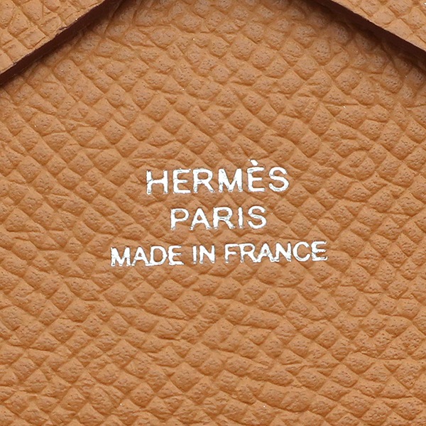 エルメス HERMES カードケース カルヴィ デュオ ヴォーエプソン ゴールド シルバー金具 新品 未使用 茶 W刻印(2024念製) 【箱】【中古】 エルメス HERMES カードケース カルヴィ デュオ ヴォーエプソン ゴールド シルバー金具 新品 未使用 茶 W刻印(2024念製) 【箱】【中古】