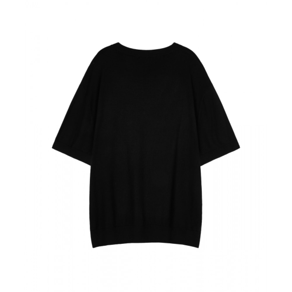 FREI ベーシックロゴハーフニット (ブラック) FREI ベーシックロゴハーフニット (ブラック)