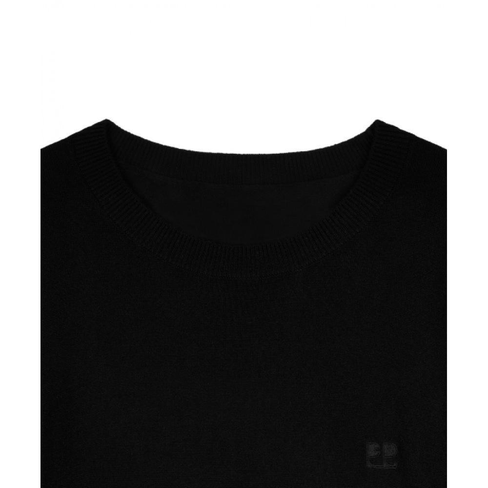 FREI ベーシックロゴハーフニット (ブラック) FREI ベーシックロゴハーフニット (ブラック)