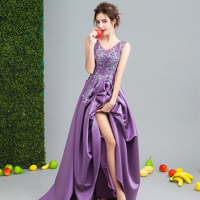 演奏会用ドレス レッド カラードレス ロングドレス パーティードレス ウェディングドレス 発表会 結