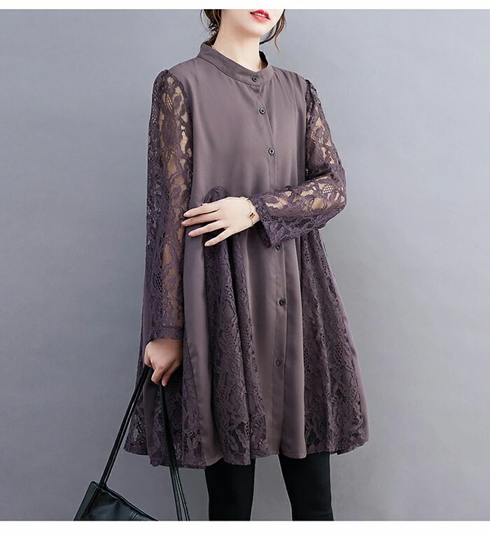 【20点セット】無料エレガントなレースを纏う切替フレアシャツチュニック レディース ワンピース 秋 プルオーバー トップス 長袖 ゆったり フレア 大きいサイズ チュニック 大人可愛い カットソー 柔 【20点セット】無料エレガントなレースを纏う切替フレアシャツチュニック レディース ワンピース 秋 プルオーバー トップス 長袖 ゆったり フレア 大きいサイズ チュニック 大人可愛い カットソー 柔