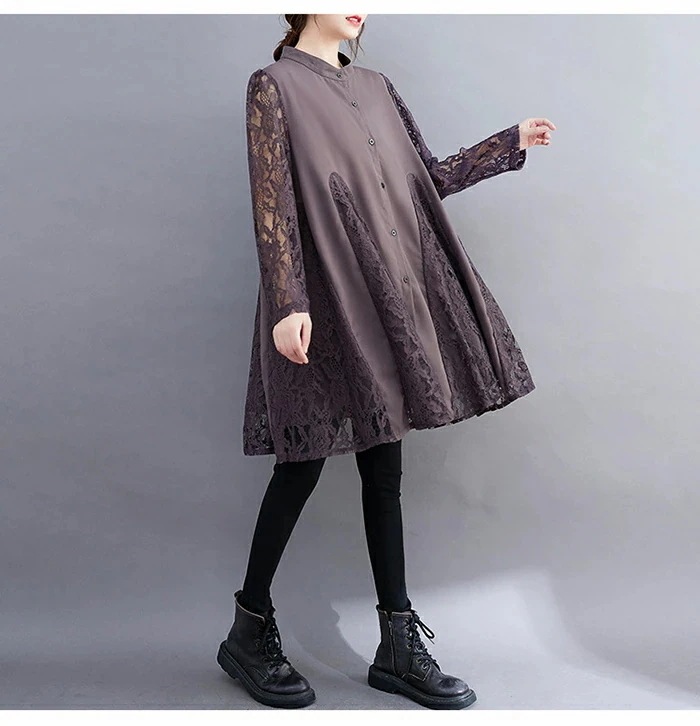 【20点セット】無料エレガントなレースを纏う切替フレアシャツチュニック レディース ワンピース 秋 プルオーバー トップス 長袖 ゆったり フレア 大きいサイズ チュニック 大人可愛い カットソー 柔 【20点セット】無料エレガントなレースを纏う切替フレアシャツチュニック レディース ワンピース 秋 プルオーバー トップス 長袖 ゆったり フレア 大きいサイズ チュニック 大人可愛い カットソー 柔